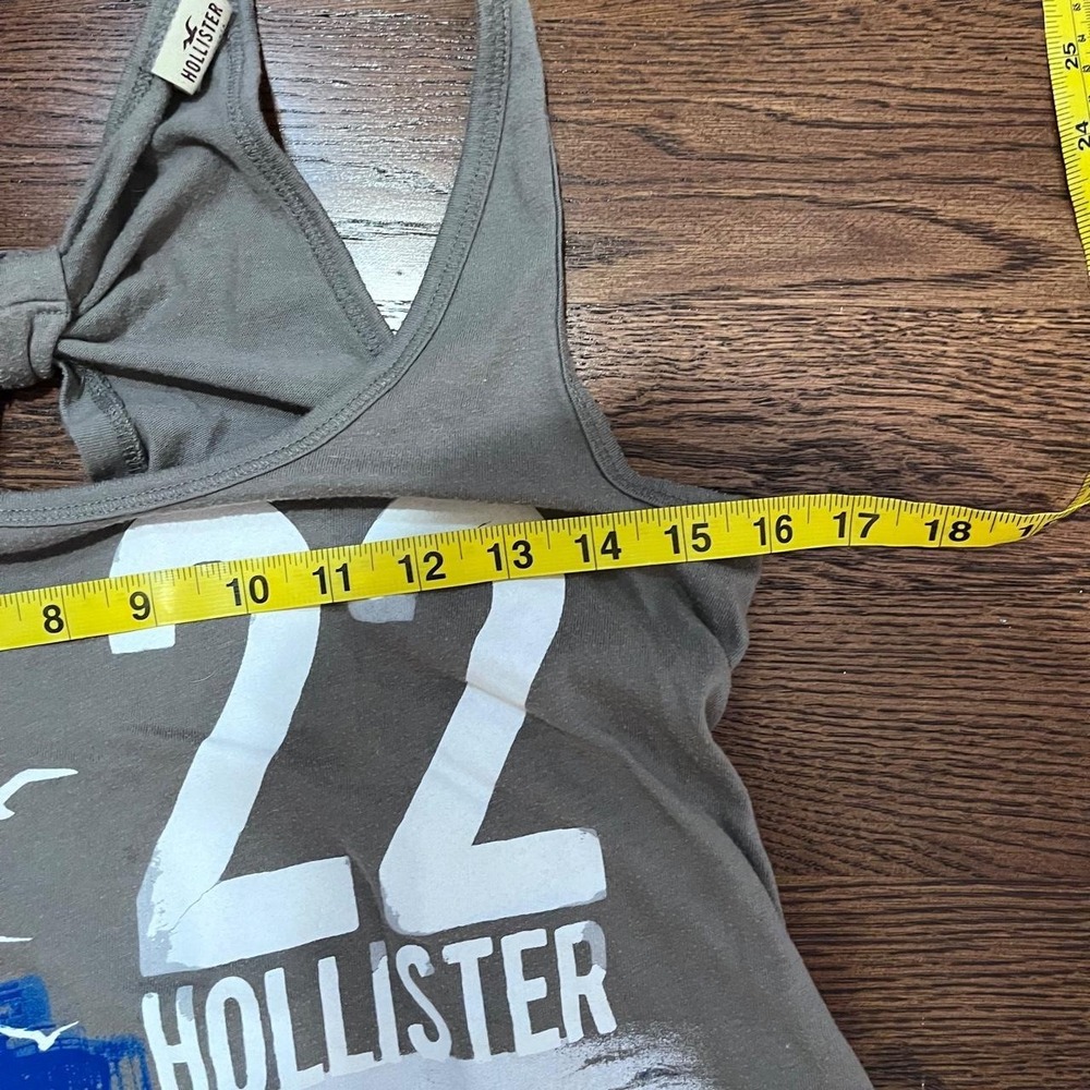 y2k vintage hollister surfboard graphic open back tank top small - Picture 4 of 8